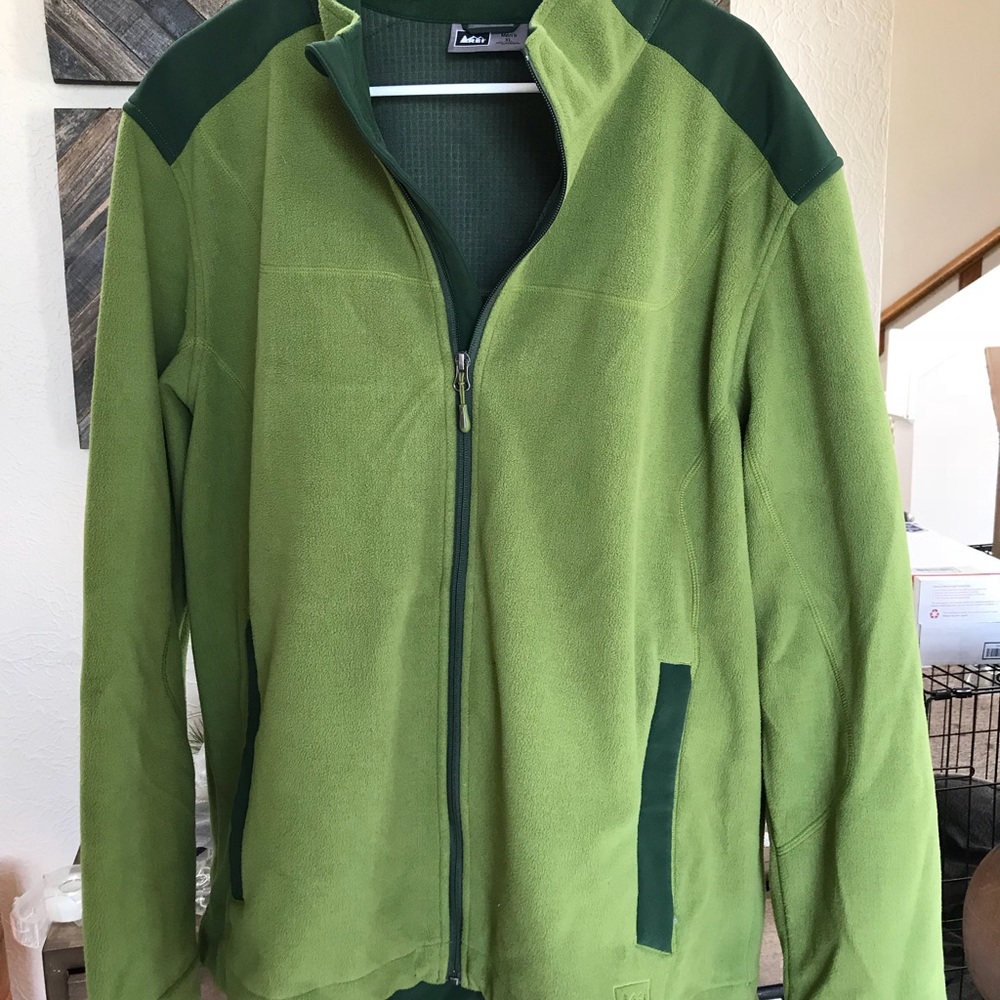 REI Brand Green Fleece Jacket